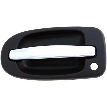Dorman 83383 Front Driver Side Exterior Door Handle for Specific Buick Models Chrome Lever and Black Housing
