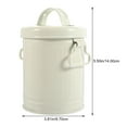 thumbnail image 6 of LABSERRON White Desktop Mini Trash Can 1Pack 5.5x3.8x3.8in, 6 of 11