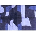 thumbnail image 1 of Ahgly Company Machine Washable Indoor Rectangle Abstract Blue Modern Area Rugs, 3' x 5', 1 of 4