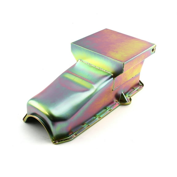 Speedmaster PCE300.1066.01 Compatible with Chevy SBC 350 2Pcs Rms 1980-85 P/Side 7Qt Drag Rear Sump Oil Pan [Zinc]