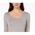thumbnail image 2 of JM Collection Women's Scoop-Neck Top Sand Size Extra Large, 2 of 3