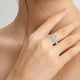 thumbnail image 3 of pstuiky Anillo ajustable con piedra natal, anillo de pareja con corazón y constelaciones, joyería de cumpleaños, 3 of 5