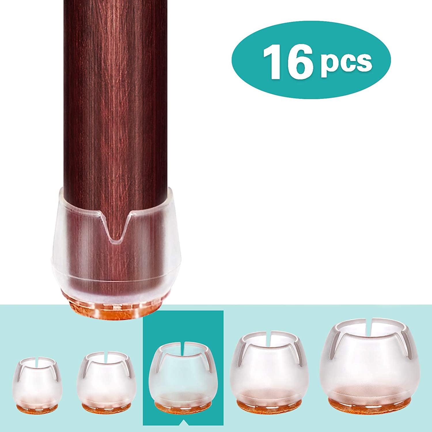 Chair Leg Covers, Chair Leg Protectors, Chair Leg Caps, Chair Floor Protectors for Hardwood to