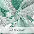 thumbnail image 4 of Beach Ocean Themed Shower Curtain, Mint Green Cute Nautical Coastal Shower Curtains for Bathroom Decor, Summer Tropical Seashell Starfish Coral Fabric Shower Curtain Set with Hooks, 72x72, 4 of 6