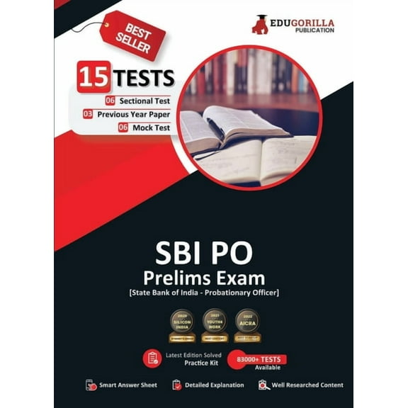 SBI PO Prelims Exam 2023: Probationary Officer (English Edition) - 8 Mock Tests and 6 Sectional Tests (1000 Solved Quest, (Paperback)