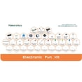 thumbnail image 3 of Makeronics 1660 Tie-Points Solderless Breadboard+Electronics Fun Kit |140 PCS U-Shape Jumpers |65 PCS Wires | Power Supply Module|Precision Potentiometer for Prototyping Circuit/Arduino/Raspberry Pi, 3 of 6
