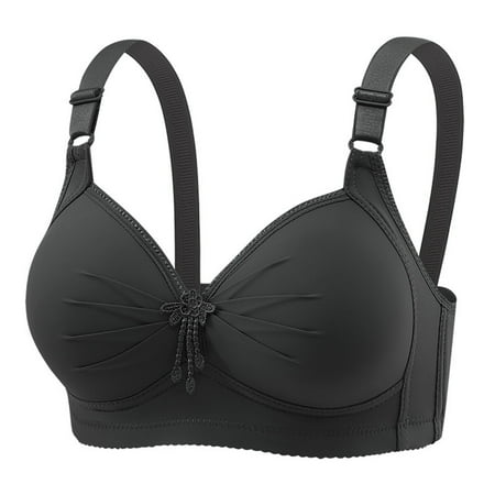 RYRJJ Womens Push Up Bra No Underwire Unpadded Seamless Minimizer Bralettes Comfortable Full Coverage Everyday Bras