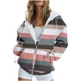 thumbnail image 1 of Puntoco Chaqueta de manga larga con bolsillo y capucha con cremallera y estampado de Halloween informal para mujer Puntoco Puntoco-1, 1 of 4