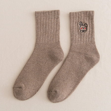 

woxinda cute socks embroidery warm socks women s thick socks socks