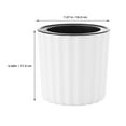 thumbnail image 2 of Worgeous  4 Pcs Self-priming Flower Pot Plant Pots Indoor Large Office White, 2 of 8