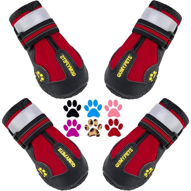 Zapatos para perros QUMY para perros grandes, botas para perros medianos y