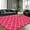 Hot Pink/White, variant on AllWays Plaza Shag Area Rug 5x7 Feet Extra Soft Rugs for Living Room, High Pile Indoor Carpet for Bedroom, Kids Room, Nursery, Home Decor, Geometric, Beige/White