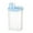 Blue #6, variant on Large Sealed Food Storage Container | 5L Transparent Plastic Grain Can | Double-Layer Sealing for Rice, Cereals & Dry Goods | Kitchen Pantry Organization with Measuring Cup