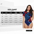 thumbnail image 5 of Vsdgher Red White Blue Fireworks Prinr Short Sleeve Body suit for Womens, Sexy Onesie One Piece Round Neck Bodysuit Shapewear Tummy Control-Large, 5 of 7