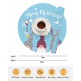 thumbnail image 6 of 15 Inch Round Placemats Set of 4, Christmas Blue Non Slip Heat Insulation PP Table Mats, Cute Gnomes Xmas Winter Snowflakes Washable Place Mats for Kitchen Dining Party Table Decor, 6 of 7