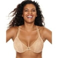 thumbnail image 1 of Women's Just My Size MJ1204 Modern Curvy Embellished Plunge Bra (Soft Taupe 44DDD), 1 of 2