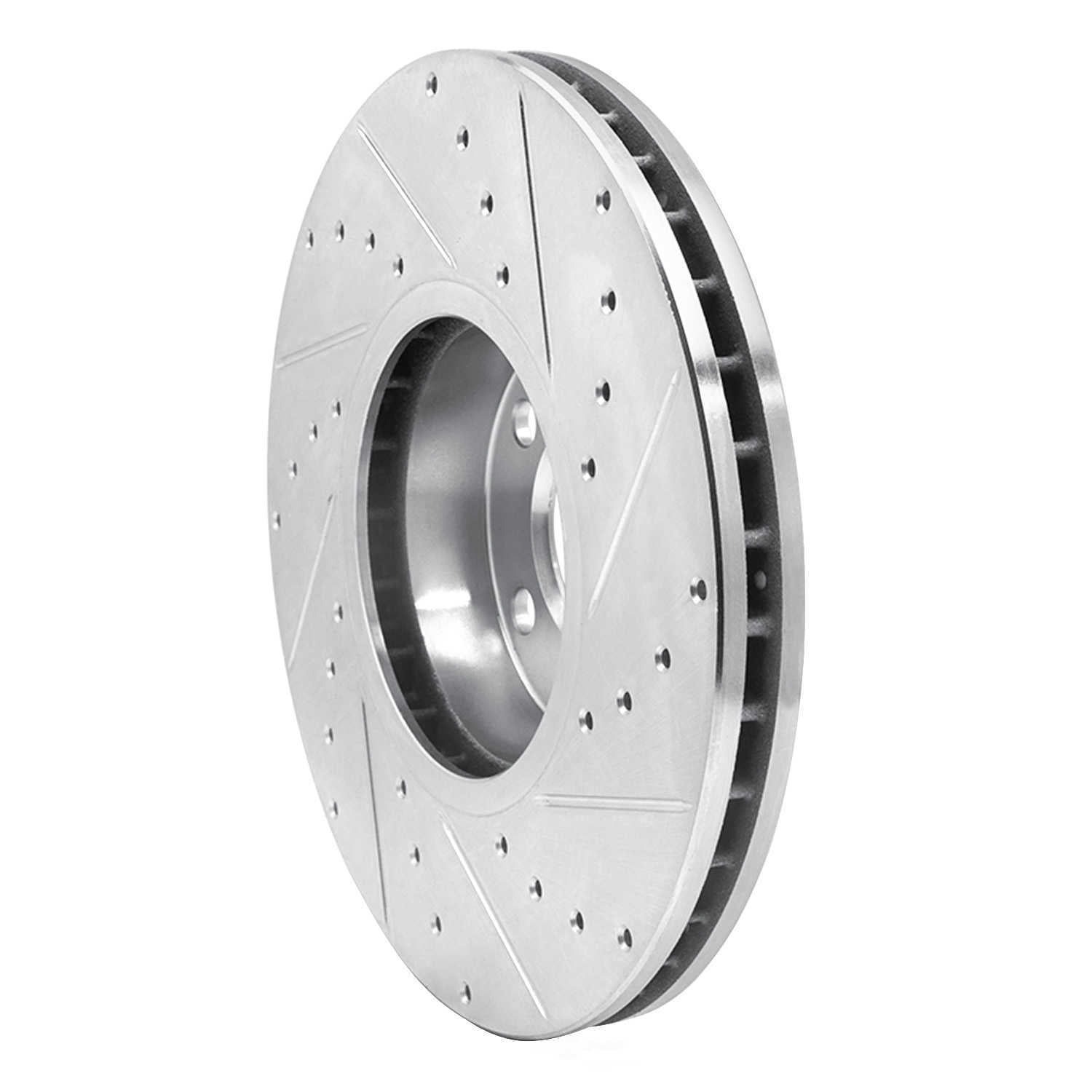 Dynamic Friction Company 631-31144L DFC Brake Rotor - Drilled And Slotted - Silver