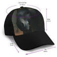 thumbnail image 2 of Yiaed Black And Gold White Horse Print Baseball Cap Dad Hat Polo Style Plain Blank Adjustable Size, 2 of 5