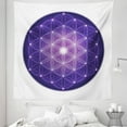 thumbnail image 1 of Purple Tapestry, Flower of Life Design of Traditions with Point Stars Motif, Fabric Wall Hanging Decor for Bedroom Living Room Dorm, 5 Sizes, Purple, by Ambesonne, 1 of 1