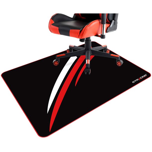 Gtracing Gaming Chair Mat For Hardwood Floor 43 X 35inch Office Computer Gaming Desk Chair Mat For Hard Floor Red Walmart Com