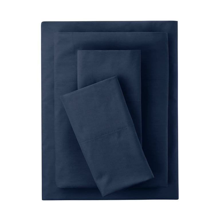 Mainstays Twin XL Sheet Set, 300 Thread Count Blue photo 1