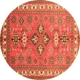 thumbnail image 1 of Ahgly Company Indoor Round Persian Orange Traditional Area Rugs, 6' Round, 1 of 1