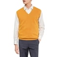 thumbnail image 2 of Migroa Men's V-Neck Knit Vest, Pullover Sleeveless Sweater Layer, Lightweight Cardigan Alternative, Versatile Base Layer Or Top, Casual Chic Layering Piece for Men, Trendy Fall, 2 of 4