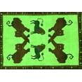 thumbnail image 1 of Ahgly Company Indoor Rectangle Animal Green Traditional Area Rugs, 3' x 5', 1 of 1