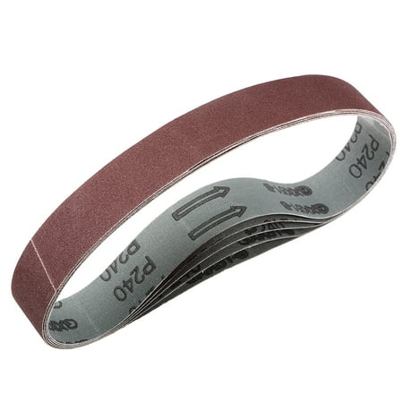 

1.2 x 21 Sanding Belt 240 Grit Aluminum Oxide Sand Belt 5pcs