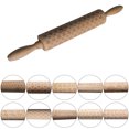 thumbnail image 2 of Rolling Pin Creative Wooden Reusable Non Stick Dough Roller Baking Roller, 2 of 7
