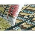 thumbnail image 4 of Ambesonne Detroit Quilted Bedspread Set 3 Pcs, Woodward Avenue Urban, Queen Size, Multicolor, 4 of 5
