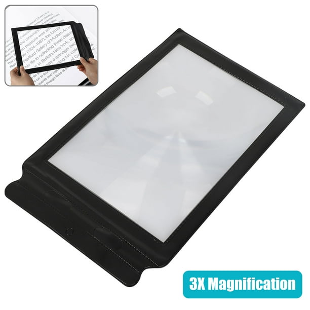 A4 Sized Page Sheet Magnifying Glass Reading Aid Lens , HandsFree