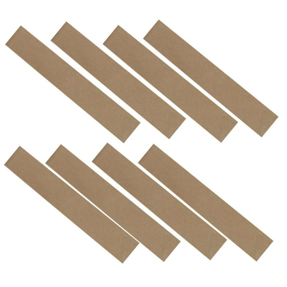 BESTOYARD 100Pcs Disposable Kraft Paper Cutlery Bags for Travel and Bbq Storage