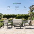 thumbnail image 2 of Sala Exterior Para Jardín Terraza 4 Piezas Con Mesa De Vidrio beige, 2 of 7
