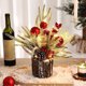 thumbnail image 1 of Adornos navideños, regalos navideños, miniárboles de Navidad artificiales preiluminados, decoraciones navideñas de interior con luces, pequeños árboles de Navidad de bayas y piñas, decoración navideña, 1 of 5