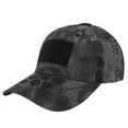 thumbnail image 2 of Toptie Tactical Hat Constructed Operator Baseball Cap Trucker with Loop Patches-Snake Black Camo, 2 of 8
