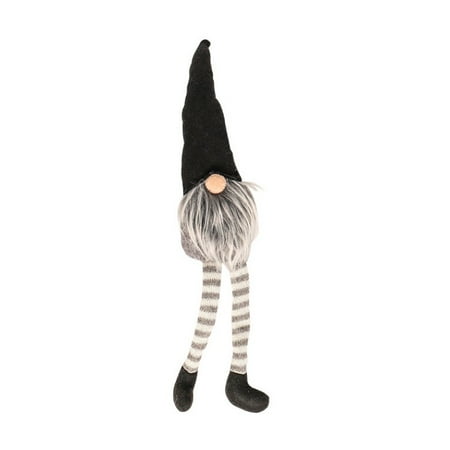 Black And White Christmas Decorations For Tables Knitted Sitting Tomte Christmas Gnome Doll Decorations Tabletop Santa Figurines Ornaments Enjoyable Gift Doll Toy Table Decor Festival Present - Standing 19,6 inch White Black ()