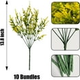 thumbnail image 3 of 16 Bundles Artificial Lavender Flowers,UV Resistant Faux Plastic Greenery Plants for Indoor Outside Hanging Plants Garden Porch Window Box Home Wedding Decor (Yellow), 3 of 6
