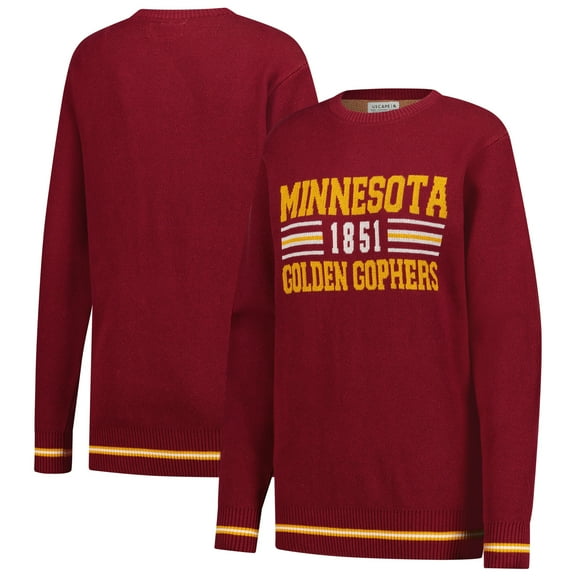Unisex Uscape Apparel Maroon Minnesota Golden Gophers Renew Knit Vintage Retro Sweater