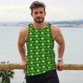 thumbnail image 6 of Lsque Happy St. Patrick's Day Pattern Mens Tank Tops Muscle Athletic Quick Dry Sleeveless Workout Fitness T Shirts Beach Tank Top, Loose-fit Sleeveless Shirt for Men-Medium, 6 of 7