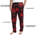 thumbnail image 3 of Miles Morales Spider-Man: Across the Spider-Verse Logo AOP Men's Black Sleep Pajama Pants-XXL, 3 of 6