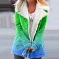 thumbnail image 2 of Fanxing Teen Girls Winter Pea Coats Warm Sherpa Lined Parkas Jacket Thicken Outerwear with Pocket Juniors Puffer Jackets Streetwear Green XL, 2 of 5