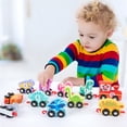thumbnail image 3 of BESTSKY 2026 New Wooden Dinosaur Train Set for Toddlers-Dinosaur Toys and Number Train,Perfect for Toddler Activities,Birthdays,And Educational Gifts for Boys Aged 3-5, 3 of 7