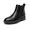 BLACK/PU, variant on Women's Low Heel Ankle Boots Fashion Slip On Elastic Fall Chelsea Booties Shoes Black/Pu Size 8.5