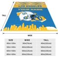 thumbnail image 3 of Custom Los Angeles Blanket Personalized Throw Blankets Name and Number for Men Women Boy Football Style Decor Gifts, 3 of 6