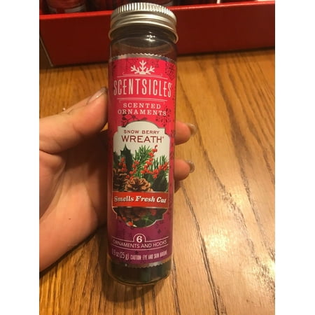 Christmas Tree Scents Scentsicles Snow Berry Wreath Scented Christmas Tree Ornaments new ()