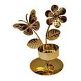 thumbnail image 3 of Candelabro de Metal, candelabro de una sola cabeza, regalo elegante, candelabro de boda, adorno para fiesta en casa, cumpleaños, cena de Navidad Forma de mariposa, 3 of 8