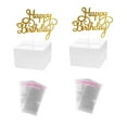 thumbnail image 4 of GAXIRE 2Set Transparent Square Cake Money Box for Adult Birthday Party, 4 of 8