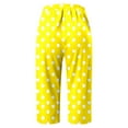thumbnail image 3 of Puliio Womens Pants Polka Dot Drawstring Trouser Fashion Comfortable Casual Mid Waist Sport Pants, 3 of 4