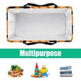 thumbnail image 5 of Maple Ieaf Pumpkin Portable Reusable Collapsible Bucket Picnic Basket Grocery Baskets Storage Bag Large Capacity Oxford Cloth Foldable Bucket, 5 of 7
